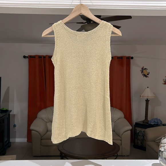Lisa Robertson Women’s Creamy Knit Sleeveless Sweater Size S - Picture 2 of 5